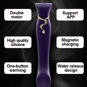 Queen High-End-G punkt Vibrator Dildo Silicone Magic Wand Kvinde, Voksen Sex Legetøj, Sutter Klitoris Stimulation Mobiltelefon Kontrol