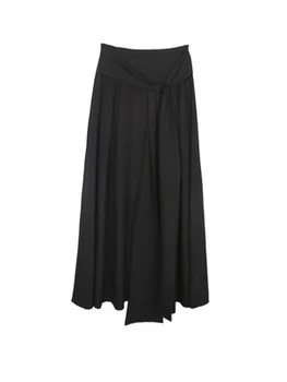 Små mørke designer uregelmæssige dekonstruktion halv længde nederdel, høj talje, slim nederdel, en online mode