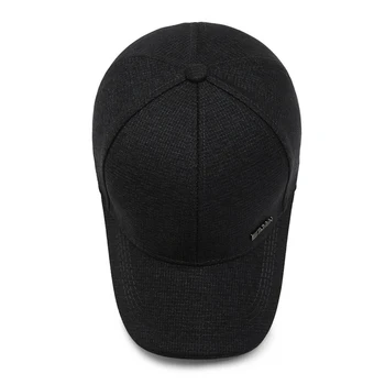 EAGLEBORN Mode Hat Mænd Solid midaldrende, Ældre Baseball Cap Mænd Classic Far Hat Cap Sports Cap Sort Sol Hat Baseball Hat