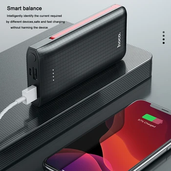 HOCO Power Bank 10000mAh Bærbare Hurtig Opladning Kabel USB Type C Powerbank til iPhone 11 pro X Samsung Ekstern Batteri Oplader