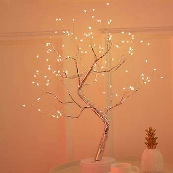 36leds 108leds Led Lys DIY Bonsai Stil, Jul, nytår USB-Opladning, Nat Lys, Fyrværkeri Touch Skifte Træet Form