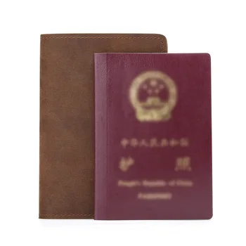 Vintage ægte læder rusland pas dække Mænd rejse-pas dækker pas protector russiske usa uk