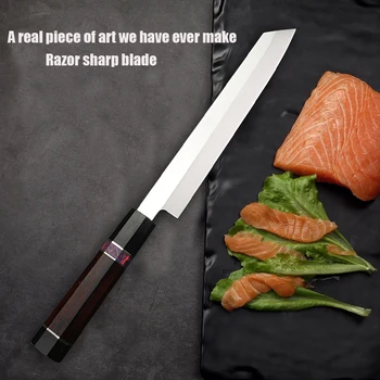 Høj Kvalitet VG10 Japanske Retter og Sushi Laks Skive Kniv Sashimi Kniv Restaurant Kokkens Kniv Dedikeret
