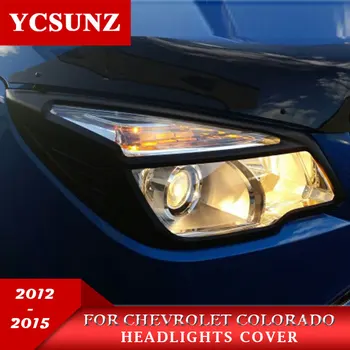 ABS Black Forlygter Dækning For Chevrolet Colorado Holden Chevy Colorado 2012-