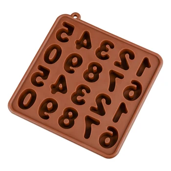 Arabiske Tal 0-9 Form Silikone Chokolade Skimmel Konfektureprodukter af Gelé Skimmel CM065