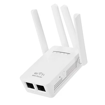 ELENXS 300Mbps WR09 Wireless WIFI Router WIFI Repeater Booster Extender hjemmenetværk 802.11 b/g/n RJ45 2 Porte Wilreless-N Wifi