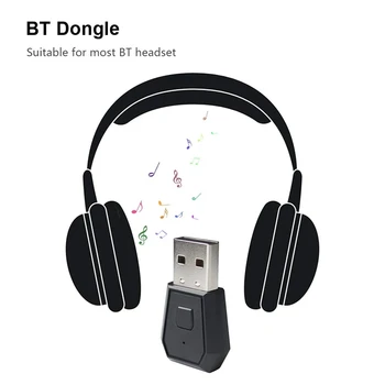 BT Adapter Modtager Trådløse Headset Hovedtelefon Adapter Dongle USB-Adapter, USB-Dongle til PS4 Sort