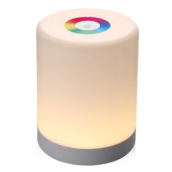LED-Touch-Kontrol Nat Lys Induktion Lysdæmper Lampe Smart sengelampe Dæmpbar RGB farveskift Genopladelige Smart