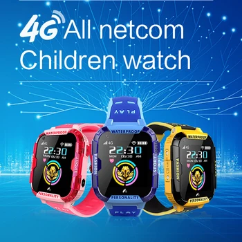 696 T19 4G Kids Smart Ur GPS+WIFI+LBS Tracker Placering SOS-Opkald HD-Video Opkald 730mAh Vandtæt 4G Børn, Smart Ur