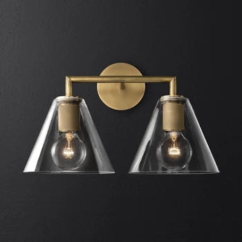Amerikanske HØJRE Retro E27 Led væglampe, Glas, Metal Led Wall Scone Væggen G80 Edison Lamp Foyer Indendørs Belysning Lamparas Inventar