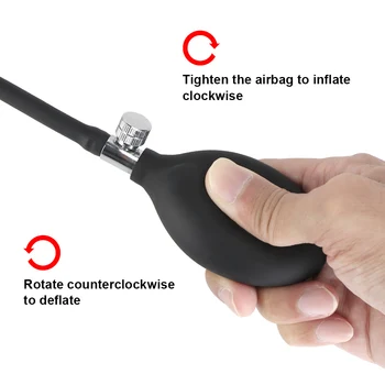 OLO Dildo Vibrator Anal Dilator kan Udvides Vibrerende Anal Plug-Oppustelig Butt Plug Klitoris Stimulation Super Large