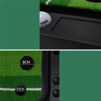 PGM Bold Tilbage med 2,5 M/3M Indendørs Putting Træner Portable Golf Practice Sætte Mat Golf Putter Grønt Træner