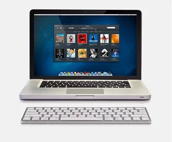 MAORONG HANDEL Ultra-tynd Bluetooth trådløs og kablet tastatur til Andriod/windows/ios Til Mac 21.5 27 tommer magiske tastatur