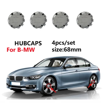 4stk Hjul Hub Disc Hætter til BMW E46 E39 E38 E90 E60 E36 F30 E30 E31 E34 F10 F20 E87 E92 E91 E53 E70 X1 X3 X5 X6 M M3 5 G01 G30