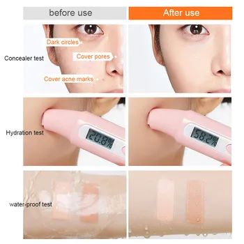Guld Rør Foundation, Concealer Vandtæt Facial Make-up langvarig Useriøst Retouchere Concealer Dækker Skjule Ansigtet Pletter