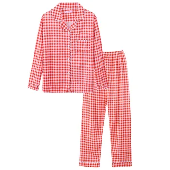 Victoria Langærmet Pyjamas Efteråret Is Silke Langærmede Bukser Passer Til Udskrivning Mode Pyjamas Sæt