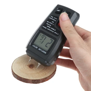 Træ-Fugt Meter Analyzer Luftfugtighed Tester Træ Fugtig Detektor Hygrometer 2 Pin Dropshipping