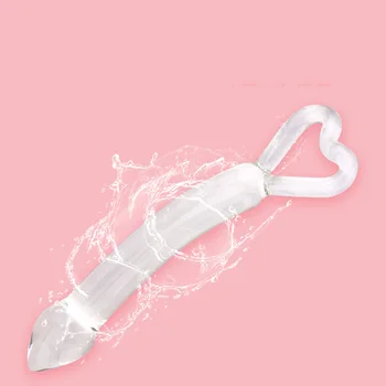 Butt Plug Glas Anal Sex Legetøj til Mænd, Kvinder Håndsex Voksen Produkter Prostata Massager Pink