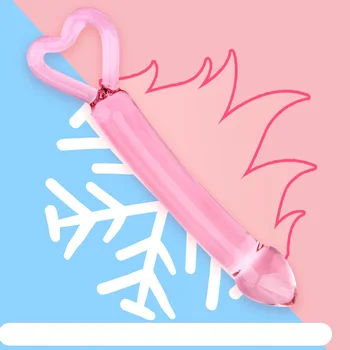 Butt Plug Glas Anal Sex Legetøj til Mænd, Kvinder Håndsex Voksen Produkter Prostata Massager Pink