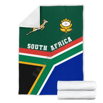 Sydafrika Springbok Rugby 3D printet Bærbare Tæppe Voksne/børn Fleece Tæppe boligtilbehør drop shippng