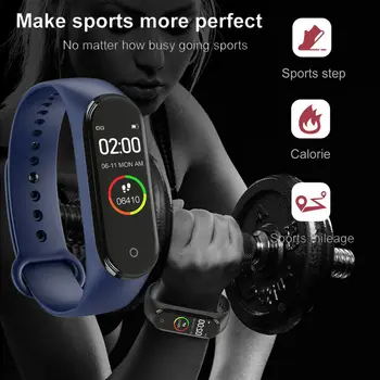 Ny M4 Bluetooth Smart Ur Mænd Touch Skærmen Sports Skridttæller Fitness Tracker Smartwatch Puls, Blodtryk Skridttæller