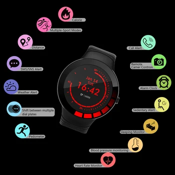 2020 Ny E3 Smart Ur Mænd IP68 Vandtæt Fuld Touch Screen SmartWatch Sport Fitness Tracker For Android, IOS Telefon