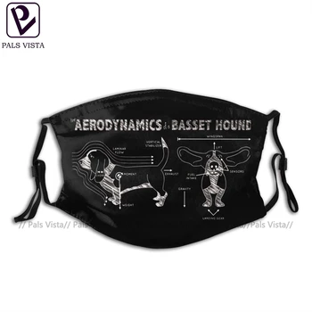 Basset Hound Munden ansigtsmaske Aerodynamik Af En Basset Hound Facial Mask Cool med 2 Filtre Maske