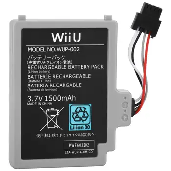 1 PC Udskiftning Batteri Til Nintendo Wii U Gamepad-Controlleren WUP-012 1500mAh 20351