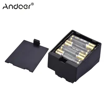Andoer 8stk AA-Batteri Pack Tilfælde Holder Erstatte F950/F750/NP-F550-F-Serien for LED Video Light Panel/ Monitor/ DSLR-Kamera