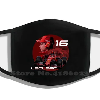 Leclerc Design Sort Åndbar Genanvendelige Munden Maske Charles Leclerc Formel 1 Racing Ferrari Autosport Motorsport Rød 16 Lewis