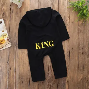 Pudcoco Dreng Jumpsuits 0-24M Nyfødte Spædbarn Baby Dreng Børn King Romper Buksedragt Tøj Tøj