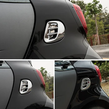 For nye Smart 453 Fortwo Bageste Air Outlet Dekorativ Ramme ABS Mærkat 3D luftudtag Beskyttelse Cover Bil Styling Tilbehør