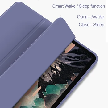 2020 Nye Blødt etui Til iPad Pro 11-in. Sagen 2nd Gen Med Blyant Indehaveren Silicone Smart Cover opladning Vågen Søvn Stå A2228