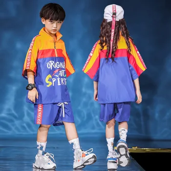 Børn Drenge Piger Jakke Shorts, der Passer Hip Hop Dans Kostume til Konkurrence Løs Børn, Jazz, Hiphop Street Dance Wear Tøj 20884