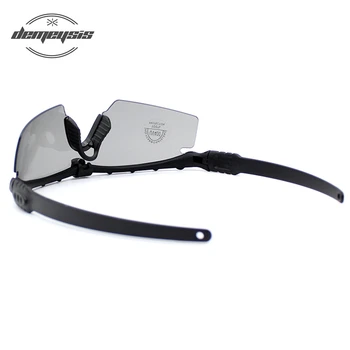 Taktisk Polariserede Briller Militære Beskyttelsesbriller Bullet-proof Army Solbriller Med 3 Linse Mænd Skyde Briller Motorcykel Gafas