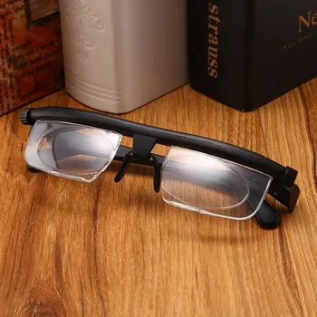 Justerbar Briller Ikke-Receptpligtig Linser for Nærsynet Fremsynede Computer Læsning Kørsel Unisex Variabel Fokus Briller 21289