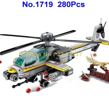 280pcs militære apache helikopter oplyse 3 byggesten Toy 21422