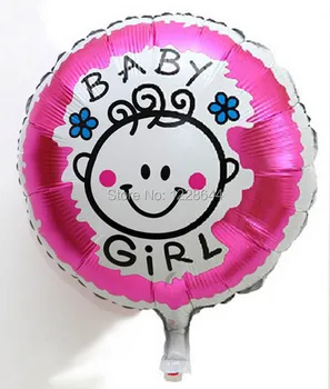 30 stk/masse Baby shower Fest forsyninger Baby dreng Baby pige smil ansigt folie balloner Part favoriserer 18inch mix-style engros 21431