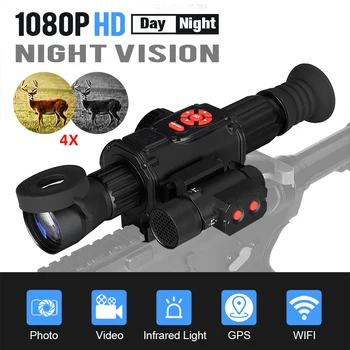 Eagleeye 4X HD Day & Night Night Vision Sxope Digitale Night Vision Monokulare Med IR850 Infrarød Illuminator for gs27-0030