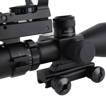 2.5-10X40 Taktisk Rifle Anvendelsesområde W/Rød Laser Mini Reflex 3 MOA Green Red Dot Sight 21577