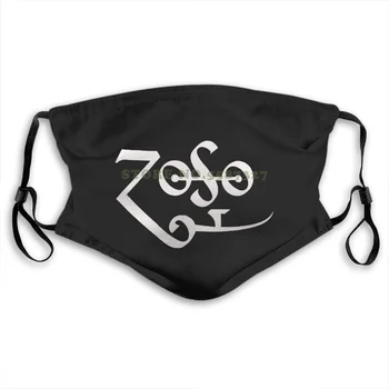 Ansigt Maske Globale Zoso Logo Mode Sjove Design Hvid Sort Genanvendelige Beskyttelsesmasker