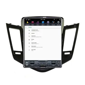 For Chevrolet CRUZE 2008-2012 PX6 4+64G Tesla stil Android 9.0 Bilen Multimedia-Afspiller, GPS Navi Radio stereo stor skærm head unit