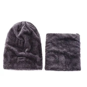 Mode efterår og vinter uld hatte mænds udendørs ridning plus velvet strikket huer til kvinder kold-bevis caps forældre-barn-caps