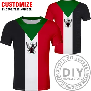 SUDAN t-shirt diy gratis skræddersyet navn antal sdn T-Shirt nation flag islam sd-sudan arabiske land udskriv foto tøj