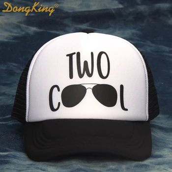 DongKing Kids Fødselsdag Trucker Hat To Cool Baby Trucker Caps Cool Hatte 2 År Gamle Baby Gave Dreng Piger Fødselsdag Gaver