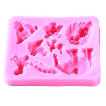 Dyr, Løve, Elefant, Tiger Form 3D Silikone Formen Sæbe Fondant Chokolade Mould Frosne Bage Kage form for DIY 21955