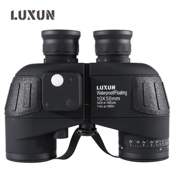 LUXUN 10x50 HD-Høj Forstørrelse Vandtæt Kikkert, Med Kompas Militære Nautiske Jagt Kraftfulde kikkert