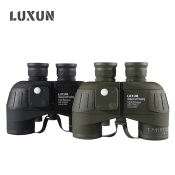 LUXUN 10x50 HD-Høj Forstørrelse Vandtæt Kikkert, Med Kompas Militære Nautiske Jagt Kraftfulde kikkert