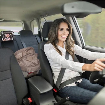 VODOOL Justerbar Bred autostol Rear View Mirror, Baby Børn Sæde Bil Sikkerhed Spejl Overvåge Nakkestøtte Bil Indvendigt Tilbehør