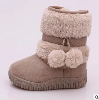 Vinteren baby drenge piger Støvler classic behageligt bomuld sko børn holde varmen støvler teenage-børn snow boot Størrelse 21-35